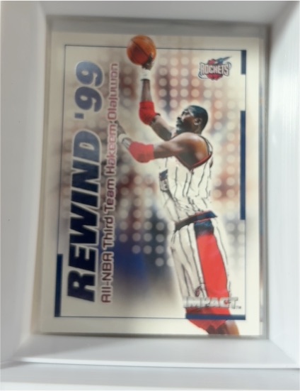 1999-00 Skybox Impact Rewind '99 #27 RN Hakeem Olajuwon — front
