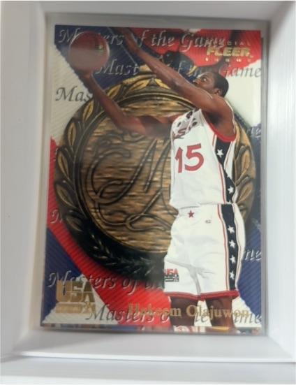 1996 Fleer USA Basketball Masters of the Game #35 Hakeem Olajuwon — front