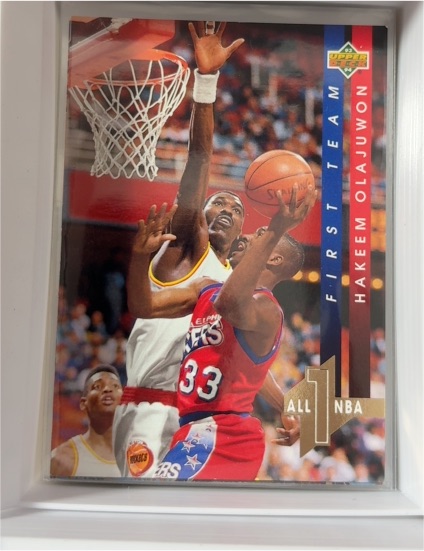 1993-94 Upper Deck All-NBA #AN3 Hakeem Olajuwon — front