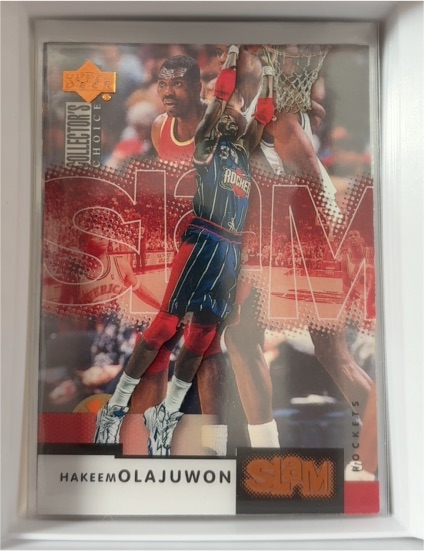 2000-01 Upper Deck Slam #21 Hakeem Olajuwon — front