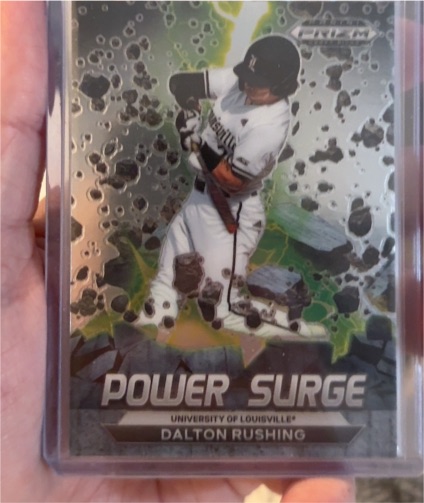2022 Panini Prizm Draft Picks Power Surge #PS-DR Dalton Rushing — front