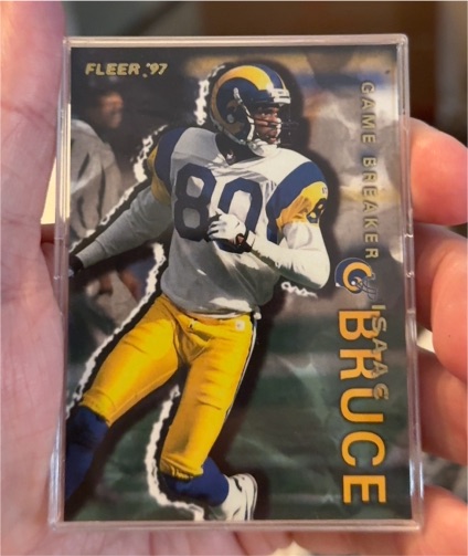 1997 Fleer Game Breakers #4 Isaac Bruce — front