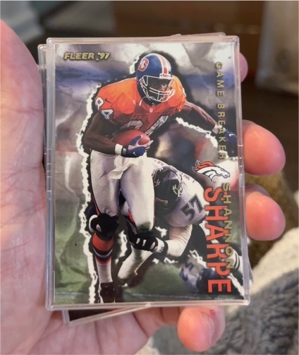 1997 Fleer Game Breakers #19 Shannon Sharpe — front