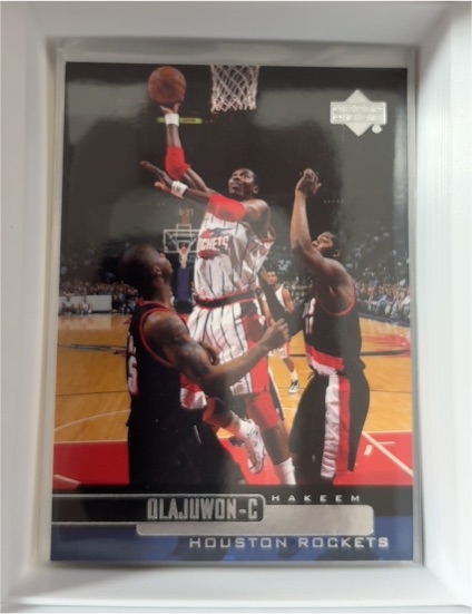 1999-00 Upper Deck #43 Hakeem Olajuwon — front