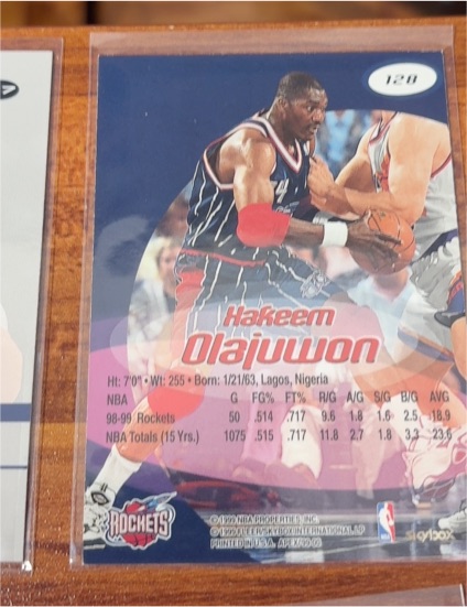 1999 Skybox #120 Hakeem Olajuwon — front
