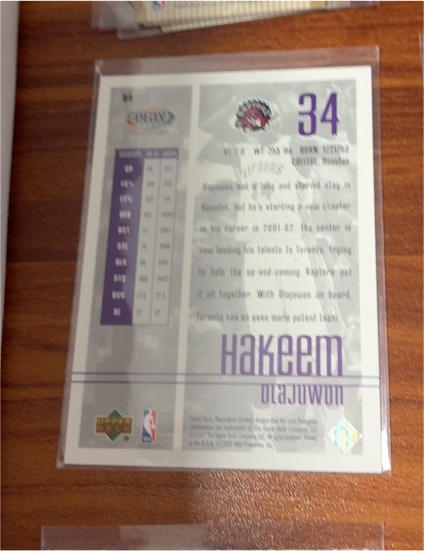 1994-95 Upper Deck #34 Hakeem Olajuwon — front