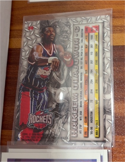 1996-97 Fleer Metal #38 Hakeem Olajuwon — front
