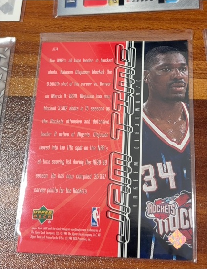 1998-99 Upper Deck #JTH Hakeem Olajuwon — front