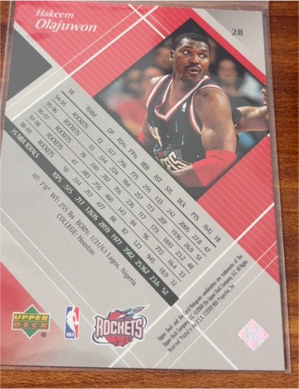 1997-98 Upper Deck Superstars of the Court #C6 Hakeem Olajuwon — front