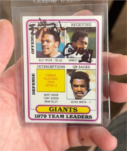 1980 Topps #94 New York Giants 1979 Team Leaders — front