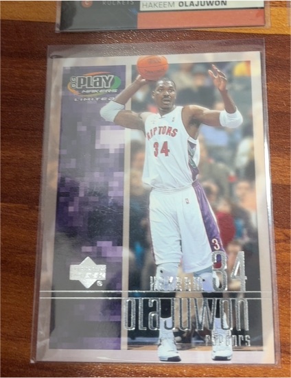 2001-02 Upper Deck Playmakers Limited #94 Hakeem Olajuwon — front