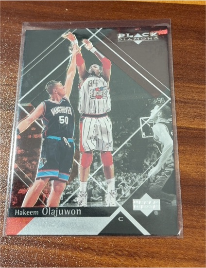 1999-00 Upper Deck Black Diamond #28 Hakeem Olajuwon — front