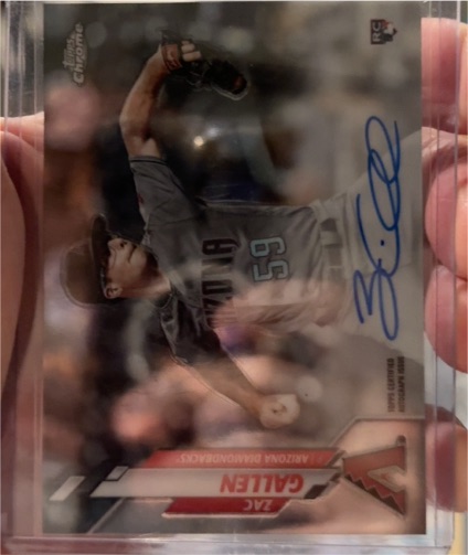 2020 Topps Chrome #RA-ZG Zac Gallen Rookie Autograph — front