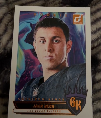 2025 Donruss Gridiron Kings #RGK-JBH Jack Bech Rookie — front
