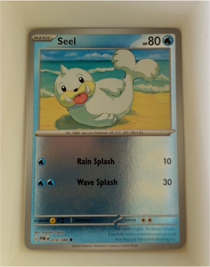 2026 Pokémon Perfect Order #018 Seel — front
