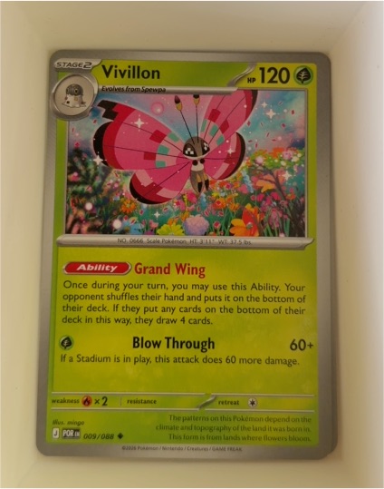 2016 Pokémon ME03: Perfect Order #009 Vivillon — front