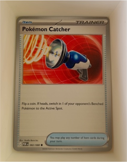 2026 Pokémon Perfect Order #082 Pokémon Catcher — front