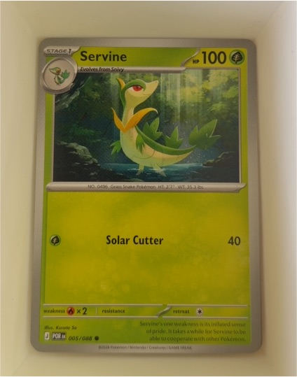 2026 Pokémon Perfect Order #005 Servine — front