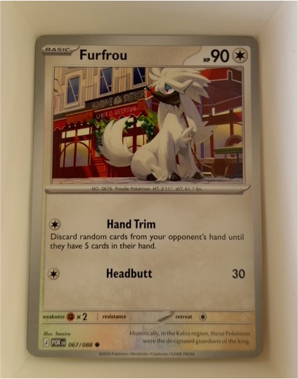 2026 Pokemon Perfect Order #067 Furfrou — front
