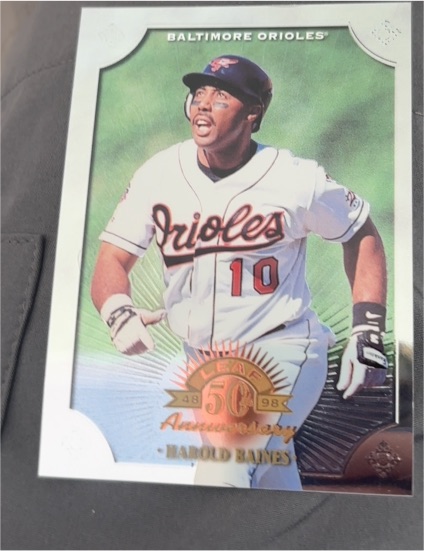 1998 Leaf #20 Harold Baines — front