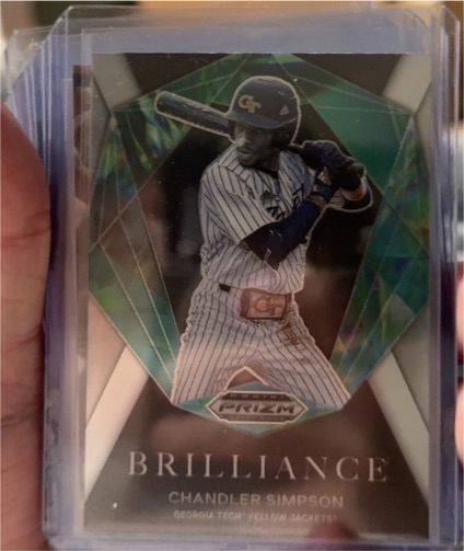 2022 Panini Prizm Draft Picks Brilliance #BR-CS Chandler Simpson — front