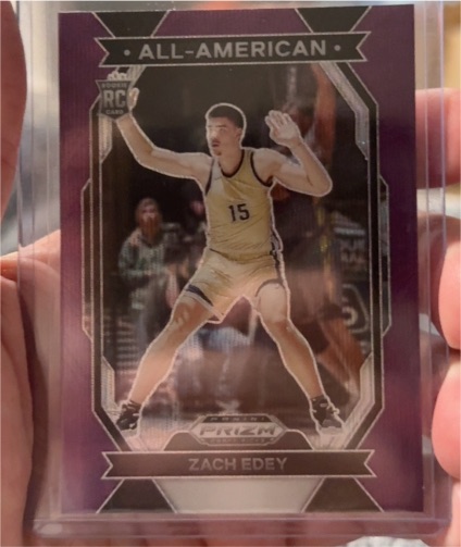2024 Panini Prizm Draft Picks #15 Zach Edey All-American — front
