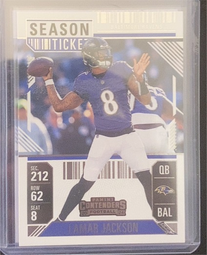 2024 Panini Contenders Season Ticket #7 Lamar Jackson — front