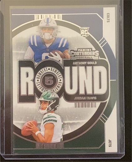2024 Panini Contenders #19 Round Numbers Anthony Gould Jordan Travis — front