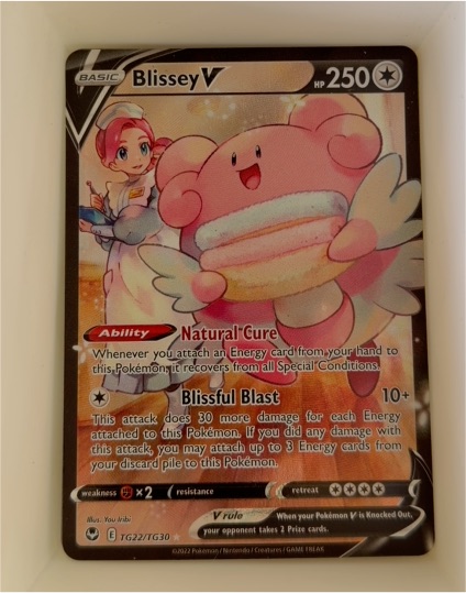 2022 Pokémon SWSH12: Silver Tempest #TG22/TG30 Blissey V — front
