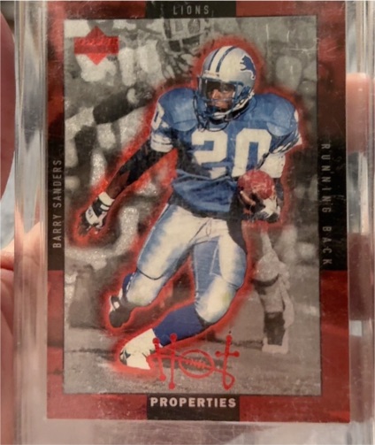 1996 Upper Deck Hot Properties #HT-20 Barry Sanders — front