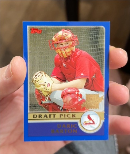 2003 Bowman Chrome Draft Pick #DP34 Daric Barton — front