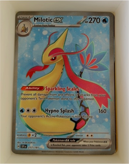 2024 Pokémon Sv08 Surging Sparks #217/191 Milotic ex — front