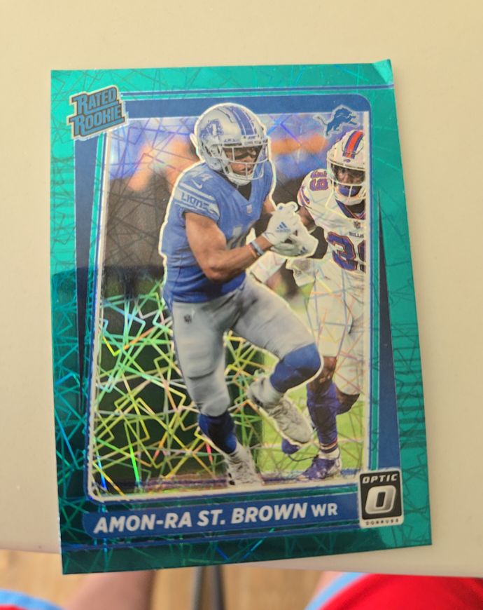 2021 Donruss Optic #228 Amon-Ra St. Brown — front