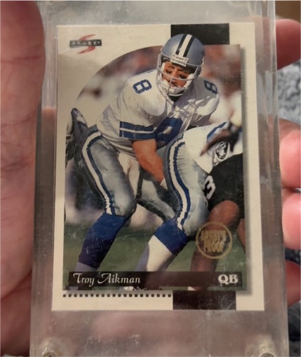 1993 Fleer #4 Troy Aikman — front