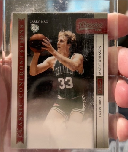 2009-10 Panini Classics Classic Confrontations #1 Larry Bird Magic Johnson — front