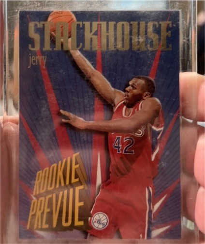 1995-96 Skybox Premium Rookie Prevue #RP3 Jerry Stackhouse — front