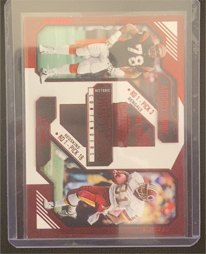 2024 Panini Contenders Historic Draft Class #4 Anthony Munoz Art Monk — front