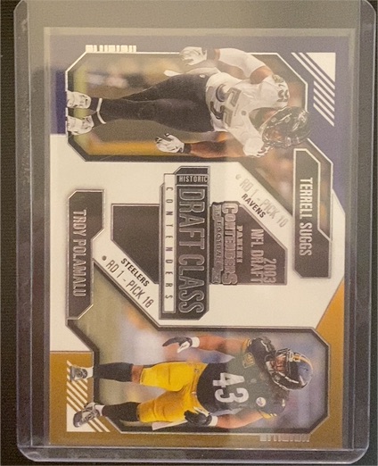 2024 Panini Contenders #20 Terrell Suggs / Troy Polamalu Historic Draft Class — front