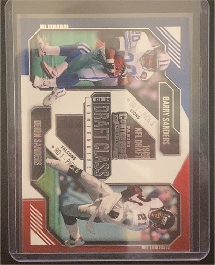 2024 Panini Contenders Historic Draft Class #11 Barry Sanders Deion Sanders — front