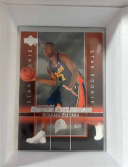 2003-04 Upper Deck Rookie Exclusives #8 Mickael Pietrus — front