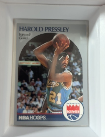 1990-91 NBA Hoops #260 Harold Pressley Sacramento Kings — front