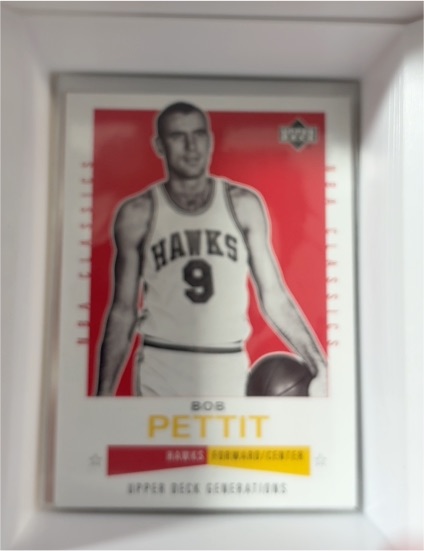 2002 Upper Deck Generations Bob Pettit — front