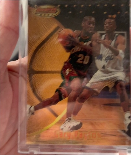 1997-98 Topps Stadium Club Bowman's Best Preview #BBP2 Gary Payton — front