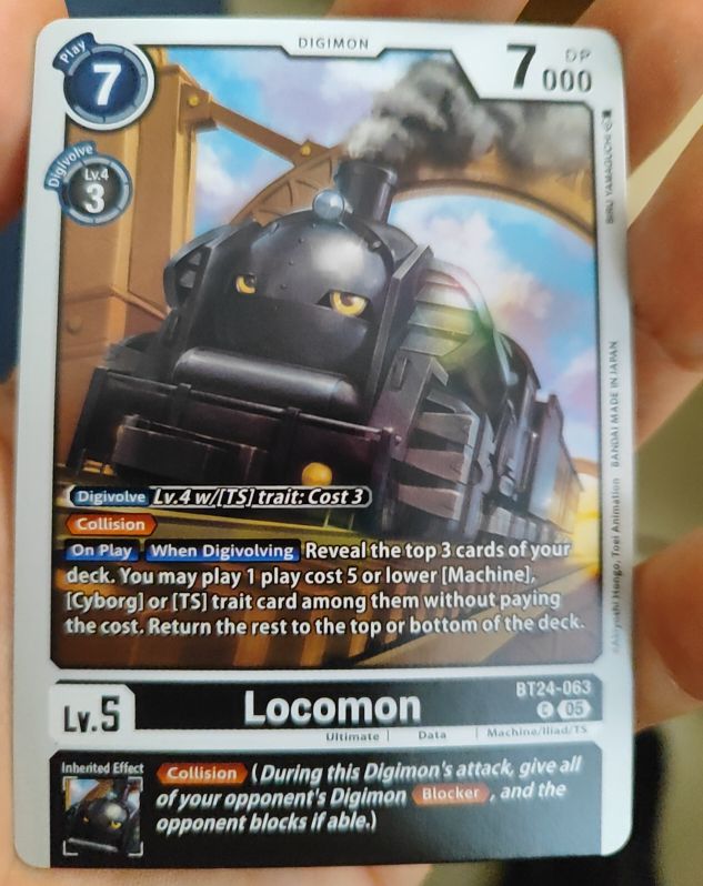 2023 Digimon Card Game BT24-063 Locomon — front