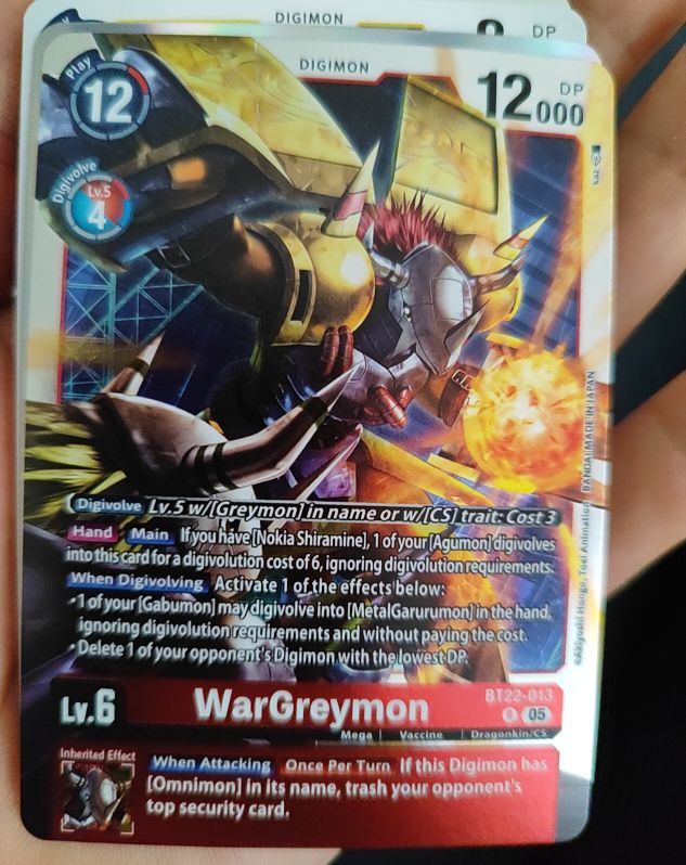 Digimon Card Game 2022 BT22-013 WarGreymon — front