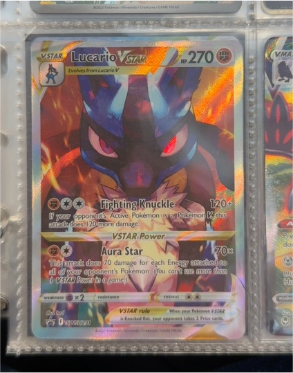 2023 Pokémon SWSH291 Lucario VSTAR — front