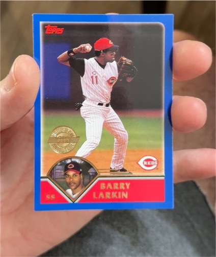 2003 Topps #375 Barry Larkin — front