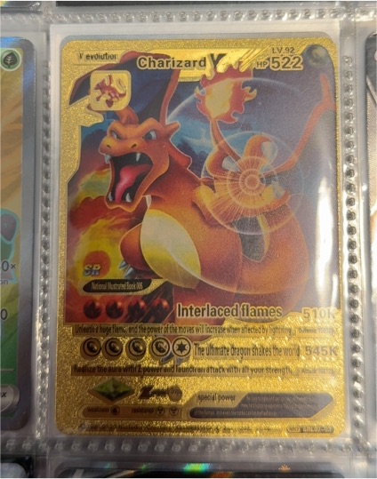 2022 Charizard V SRL07-03 Evolution Gold Foil Fan Art — front