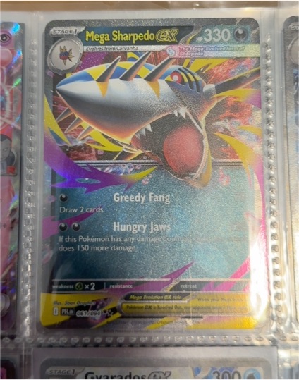 2025 Pokemon Mega Sharpedo EX #61/94 — front