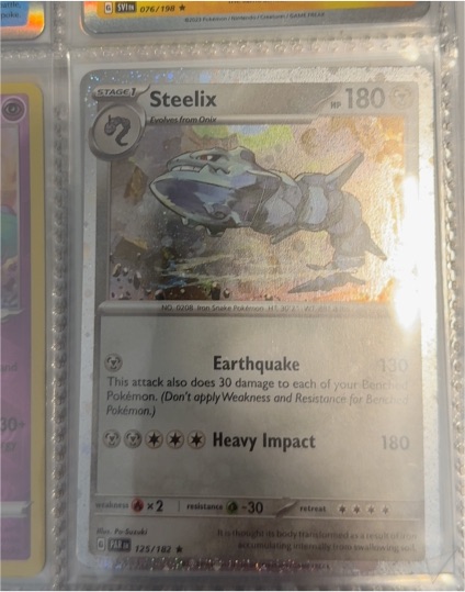 2023 Pokémon SV04: Paradox Rift #125 Steelix — front
